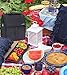 Premium Quality Freezable Lunch Bag / Bottle and Can Cooler 10inch stays cold up to 10 hours with built in ice gel packs Foldable & Reusable, includes Adjustable carrying Strap for easy carry