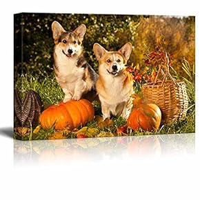 Canvas Prints Wall Art - Welsh Corgi Pembroke Dog - 12" x 18"