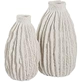 Uttermost 18200 Ivory Ridge - Vase (Set of 2)-14 Inches Tall and 8.13 Inches Wide