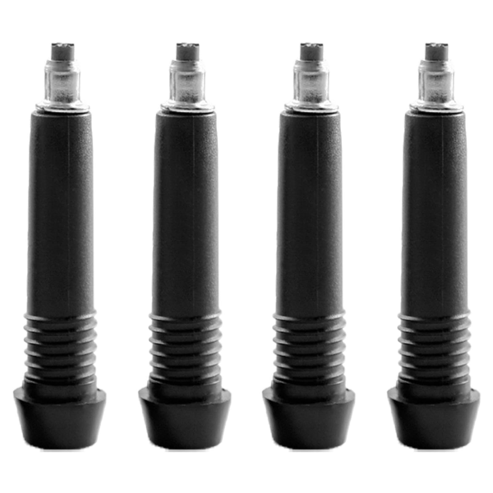 TRIWONDER Rubber Trekking Poles Tips Protectors Hiking Pole Replacement Flexible Walk Tip for Hiking Sticks Walking Poles (E - Black - 4 Pack)
