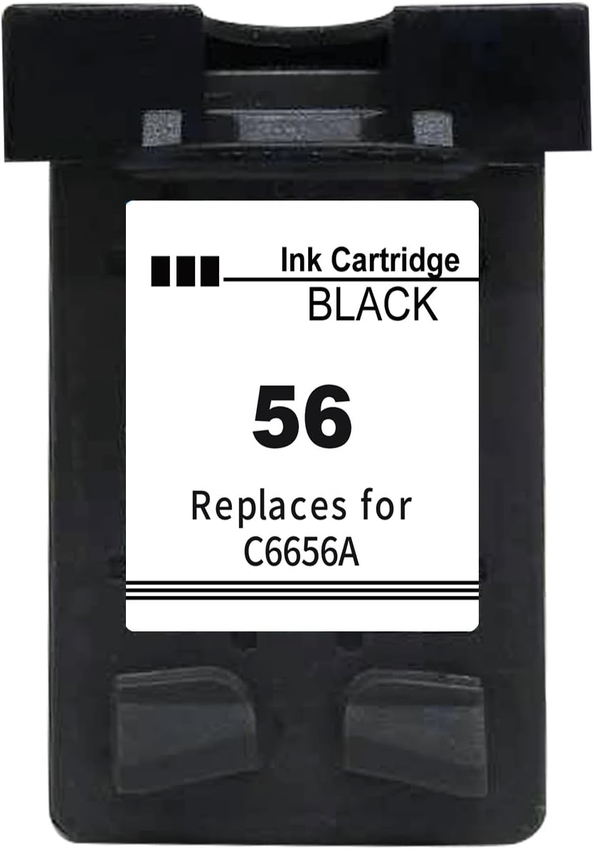 Ksera Remanufactured HP 56 Black Ink Cartridge HP56 Printer Cartridge 1-pack (C6656A) compatible for HP PhotoSmart7260/7350/7450/7660/7760/7762/7960/C4180/C4280/C5180/C5280 HP OfficeJet 4212/4215