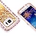 WOLLONY Galaxy S7 Case, 360 Full Body Shockproof Liquid Glitter Quicksand Bling Case Heavy Duty Phone Bumper Soft Non-Slip Clear Rubber Protective Cover for Samsung Galaxy S7(Rose Glod)