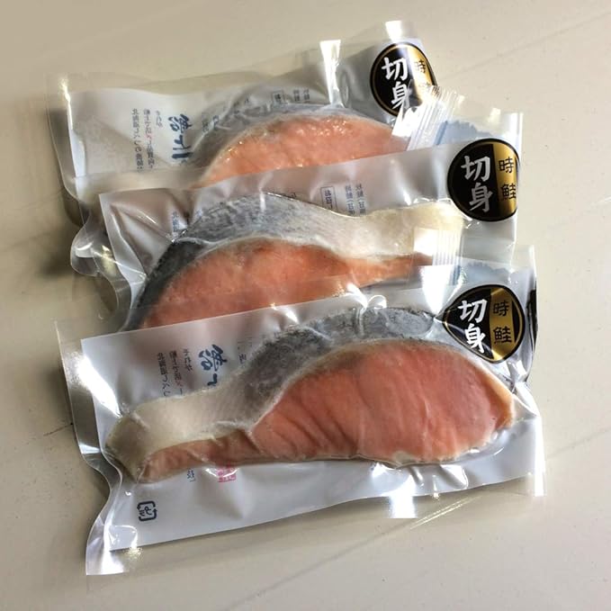 Amazon 北海道産 ときしらずシャケ 時鮭 真空パック 切り身100g 10パック まぐろのみやこ 鮮魚 通販