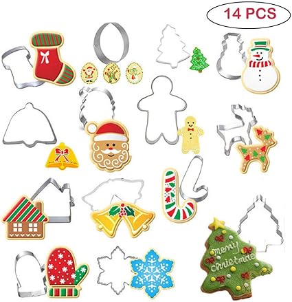 Qifumaer Moule Pate A Sucre Outil Patisserie Pour Moule Silicone Fondant Gateau Decoration Cuisson Theme De Noel Decoration A Amazon Fr Cuisine Maison