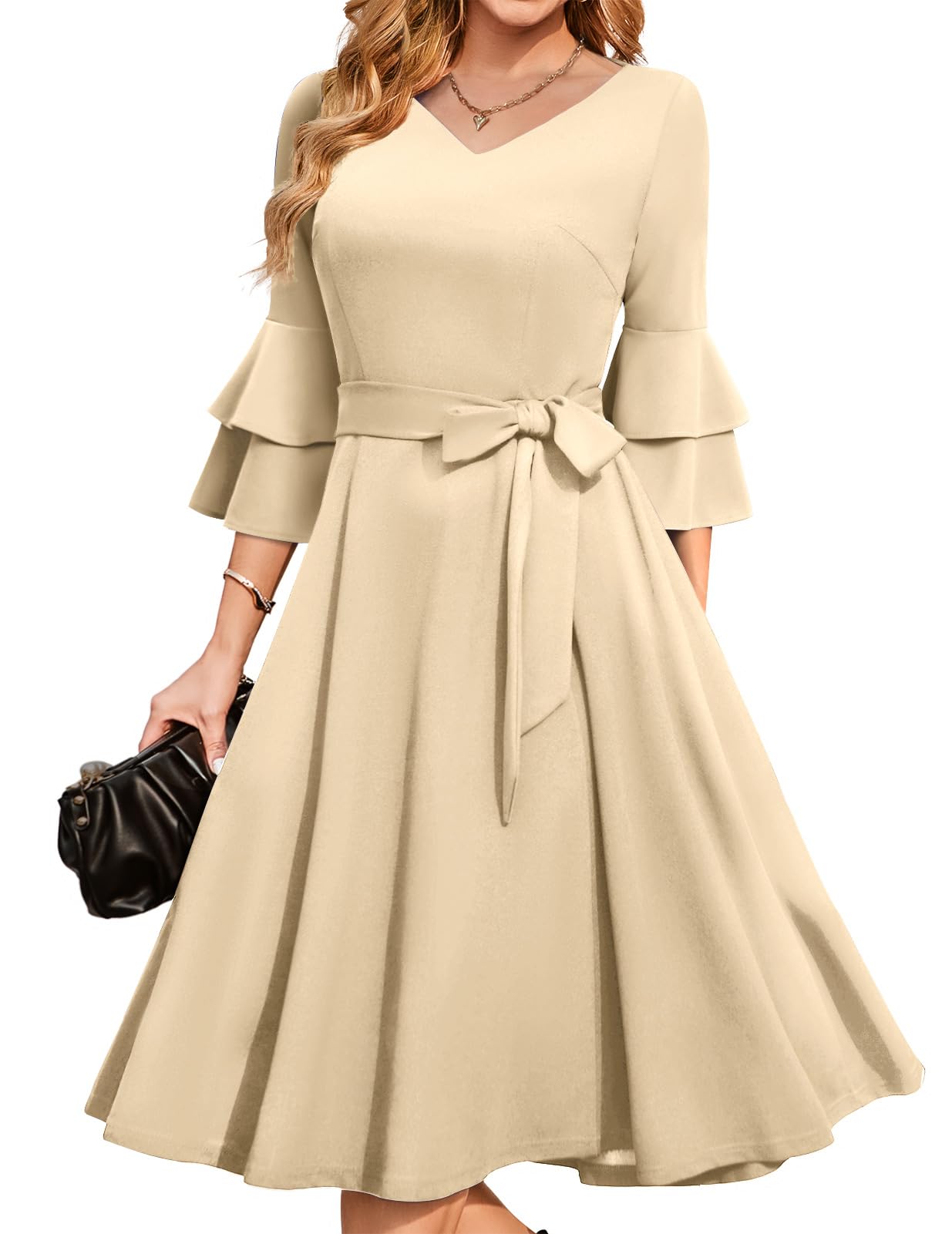 DRESSTELLS Women Formal Dress, 2025 Long Sleeve