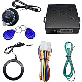BDZMC Car Push Engine Start Button Kit | Upgrade Push to Start Ignition Kit, Smart Keyless Go System for Most DC12V Cars