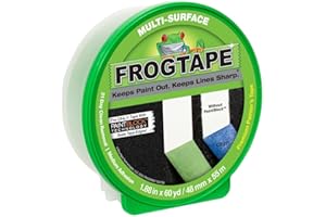 FrogTape Multi-Surface Painters Tape with PAINTBLOCK, 2 Inch Wide (1.88 In. x 60 Yds), Medium Adhesion, Green, 1 Roll (1358464)