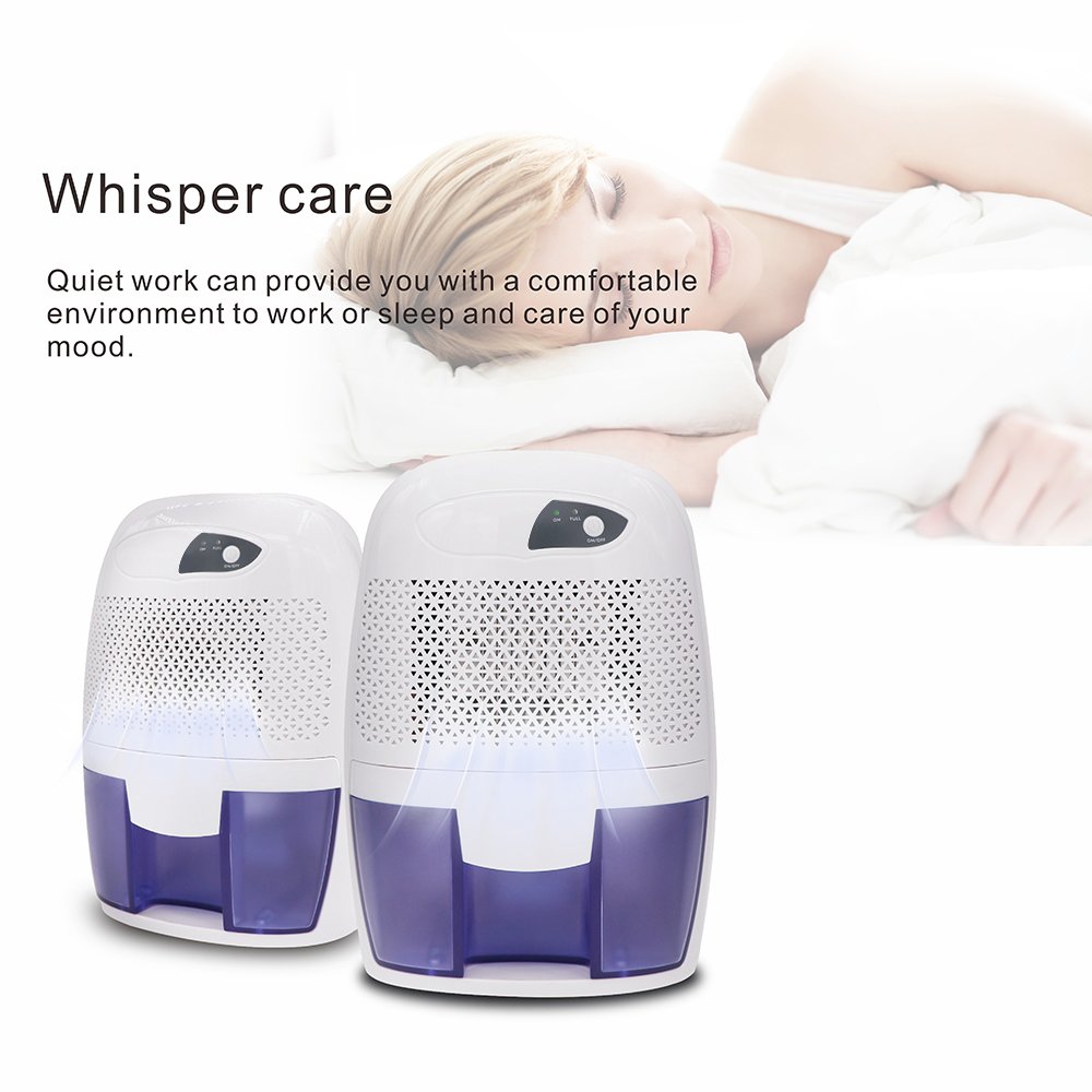 Afloia Mini Dehumidifier for Room Quiet Small Dehumidifier for Home Mini Air Dehumidifiers for Bathroom 17ounce Dehumidifier Office