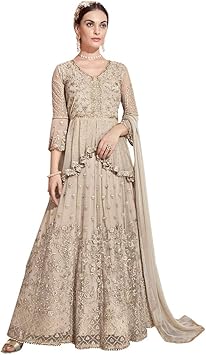 white anarkali amazon