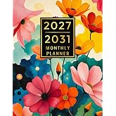 2027-2031 Monthly Planner: Five Years Calendar (from January 2027 to December 2031) with Holidays