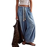 Kedera Women Mid Rise Barrel Jeans Loose Baggy Vintage Wide Leg Elastic Denim Pants Fashion Boyfriend Jeans