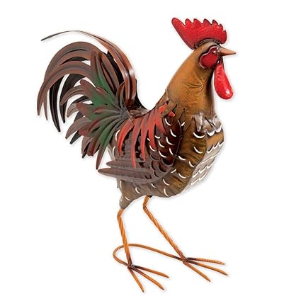 7 Rooster With Metal Feet Beautiful Home Decor Kitchen Piece