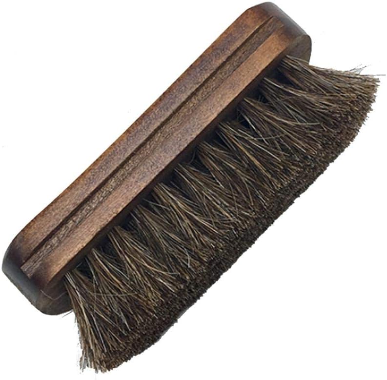 HYJT Quality Shoe Brush, Cleaning Brush Natural Horsehair