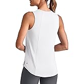 G4Free Lightweight Workout Tank Tops for Women High Neck Athletic Long Tanks Sleeveless Summer Running Gym Shirts