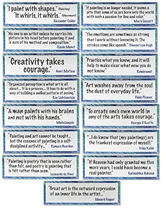Amazon Com Crystal Productions Cp1889 Artist Quotes Display Cards Industrial Scientific