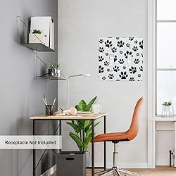 Pznen Paw Print 2-Gang Wall Plate Dual Switch