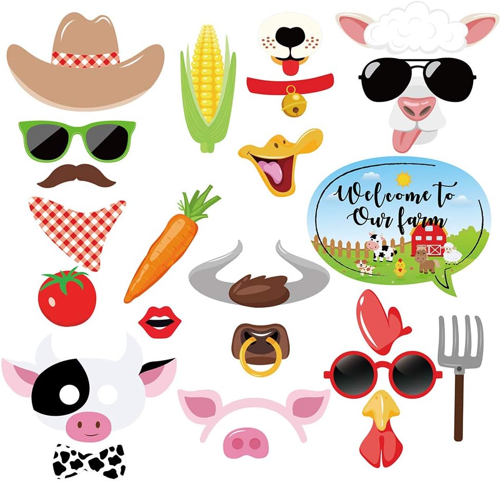 Amazon Com Zoo Farm Animals Birthday Party Decorations Photo