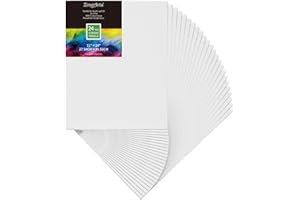ZingArts 24 Pcs Professional Painting Black Canvas Panels (11X14IN 24PCS)