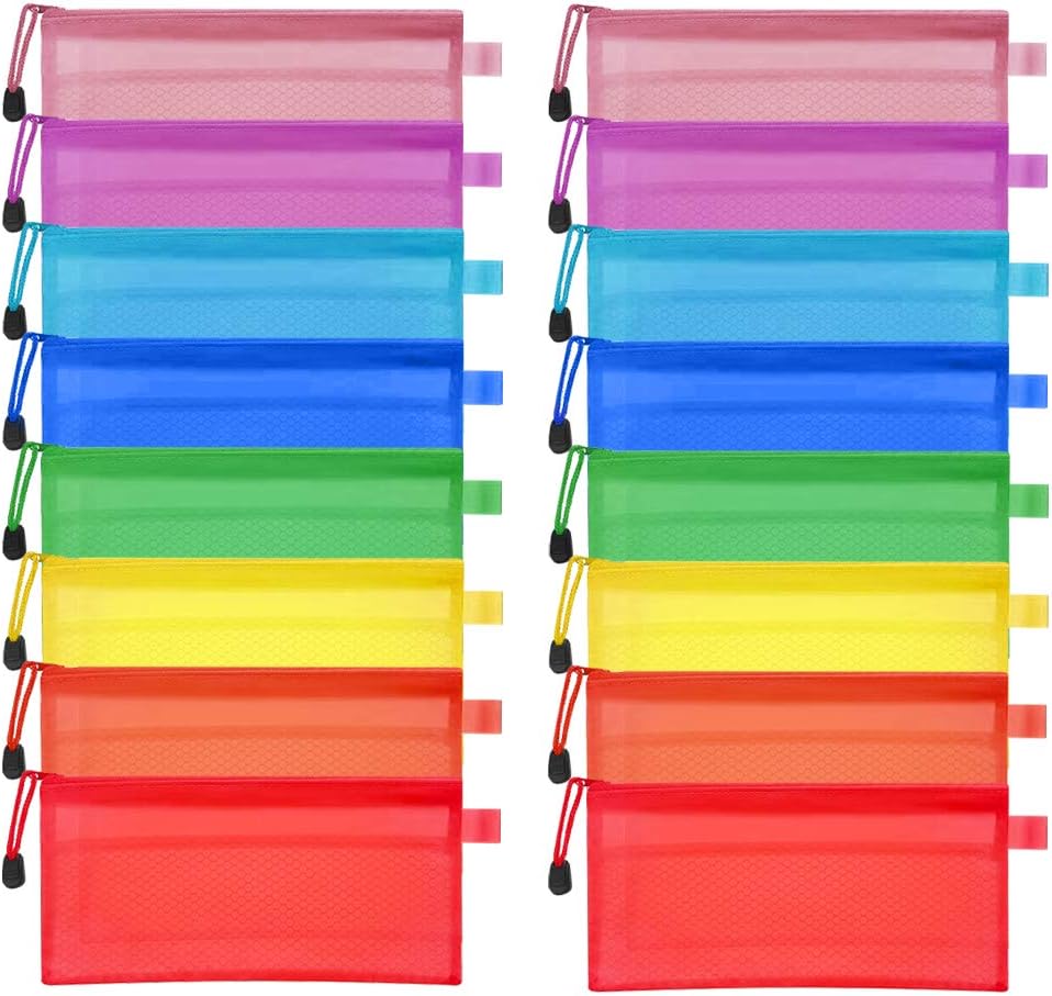 FOCCTS 16 Pcs A6 Zipper File Bags - Image 3