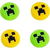 TIKOdirect Cute Thumb Grip Caps Compatible with Switch Joy-con/OLED/Lite, Kawaii Joystick Cap Grip 4PCS Soft Silicone Protective Ergonomic Button Cover, Green