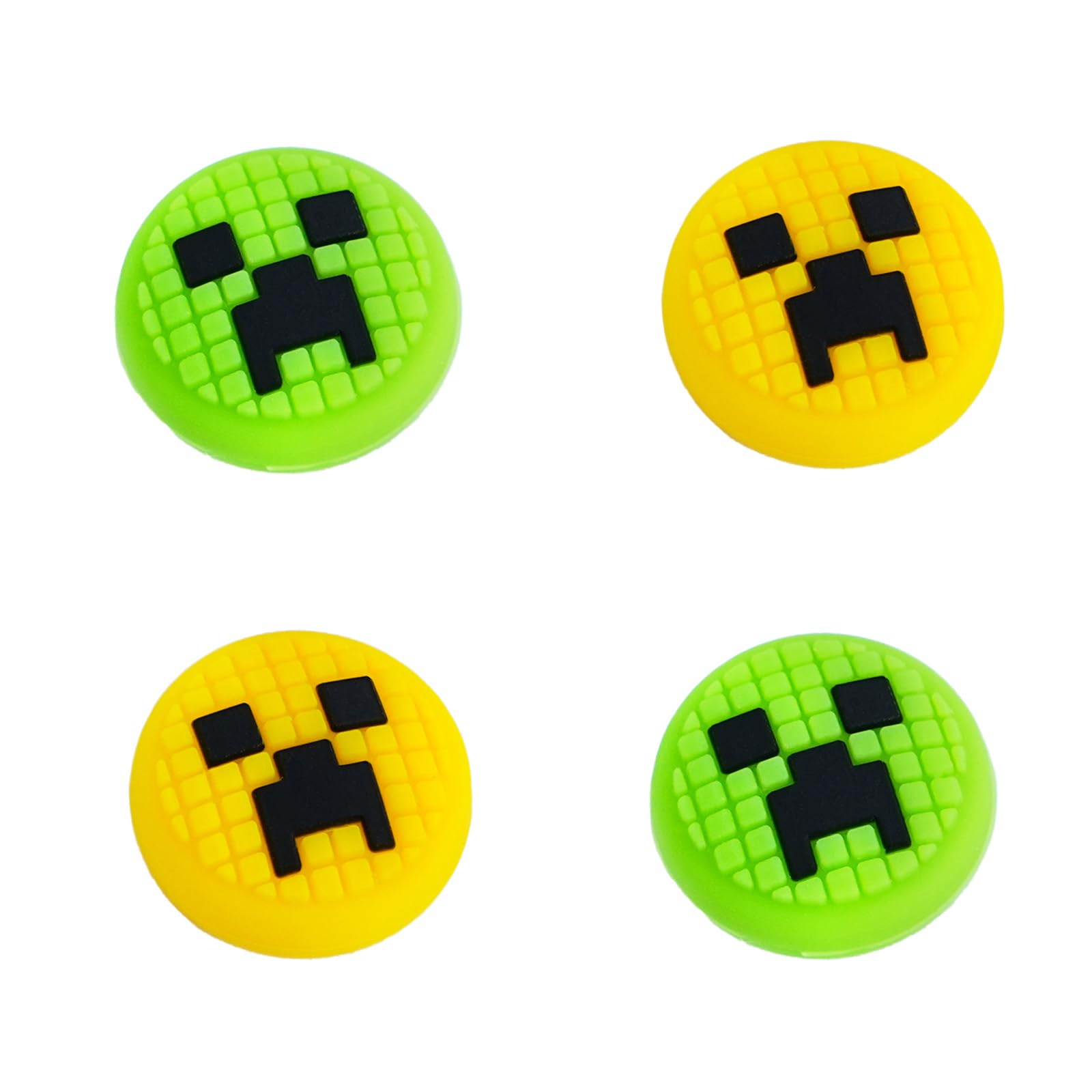 TIKOdirect Cute Thumb Grip Caps Compatible with Switch Joy-con/OLED/Lite, Kawaii Joystick Cap Grip 4PCS Soft Silicone Protective Ergonomic Button Cover, Green