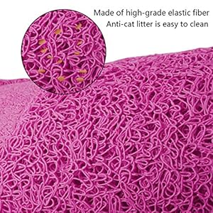 Petxt, tappetino per lettiera per gatti, facile da pulire, impermeabile e resistente, con cuscinetto di controllo della… - immagine 3