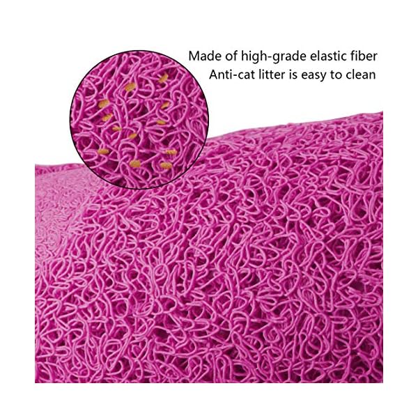 Petxt, tappetino per lettiera per gatti, facile da pulire, impermeabile e resistente, con cuscinetto di controllo della…