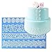 VAlink Large size European Four Shape Flower Collections Lace Border Mold Fondant Cake Lace Mould Silicone Mat Cake Decoration Baking Tool Kitchen Bakeware Accessory - 39.5x27.3cm