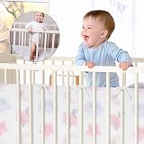 Vicloon Cot Bumper 2Pcs Breathable Mesh Crib Liner Unicorn view 5