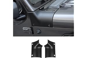 SQQP Cowl Body Armor Outer Cowl Covers Corner Guards Compatible with 2018-2025 Jeep Wrangler JL JLU & Jeep Gladiator JT 2/4 Door(Matte Black)