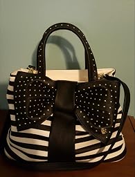 betsey johnson bow tie purse