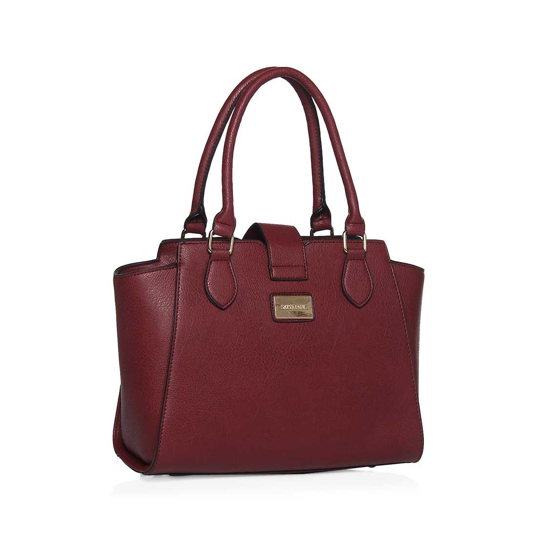 satyapaul women's satchel (marsala) ()