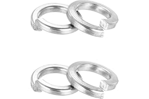 PATIKIL 50 Pcs Split Lock Washer, M6 Spring Lock Washer 304 Stainless Steel Lock Washers Assortment Kit for Screws Bolts, Sil