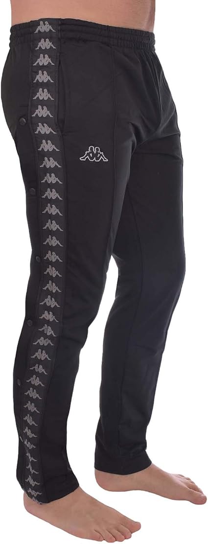 mens black kappa tracksuit