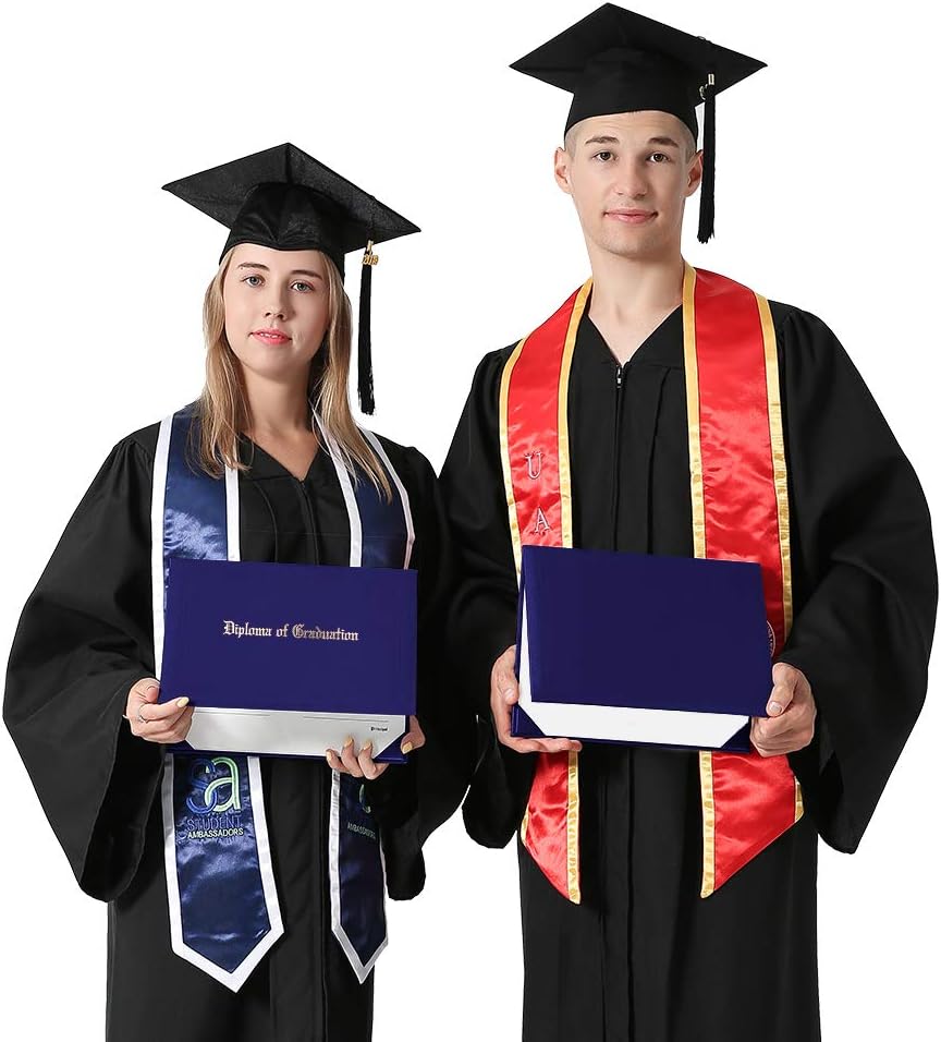GraduationMall 8.5"x11" Smooth Padded Diploma Cover Certificate Holder Purple: Office Products