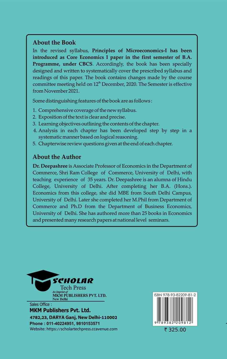 Introductory Microeconomics (Generic Elective, Semester I) CBCS 2021 1