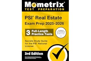 PSI Real Estate Exam Prep 2025-2026 - 3 Full-Length Practice Tests, Secrets Study Guide for the PSI National License: [3rd Edition]