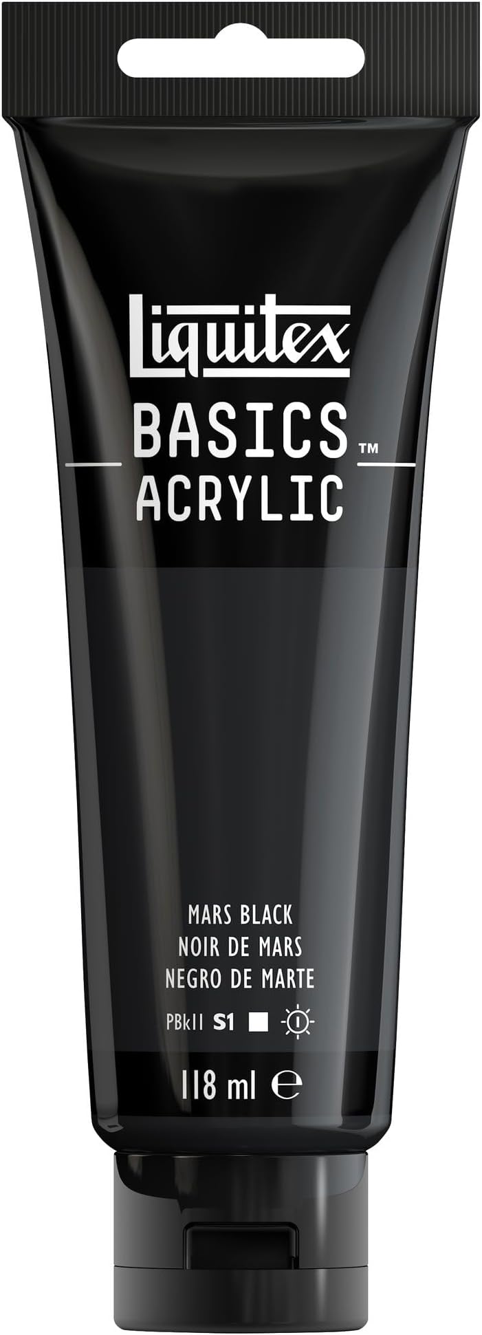 Liquitex Basics Acrylic Paint Mars Black 118ml Tube Artist Quality