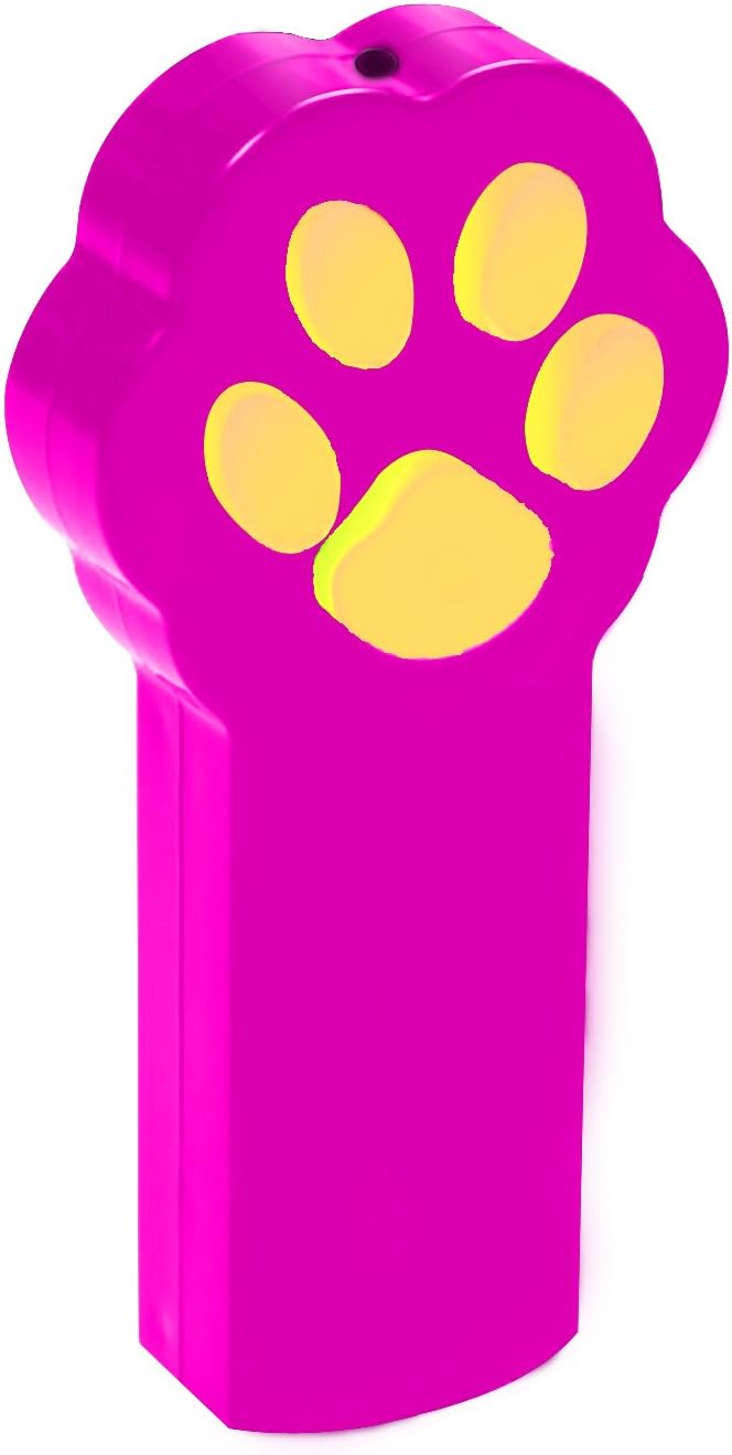 Kitty Chaser Toy, Petenjoy Cat Catch the Interactive LED Light (Pink)