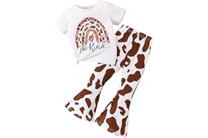 Ayzozuy Kid Girls Clothes Ribbed Knit Belted Peplum Top & Pants Solid Color Outfit Set