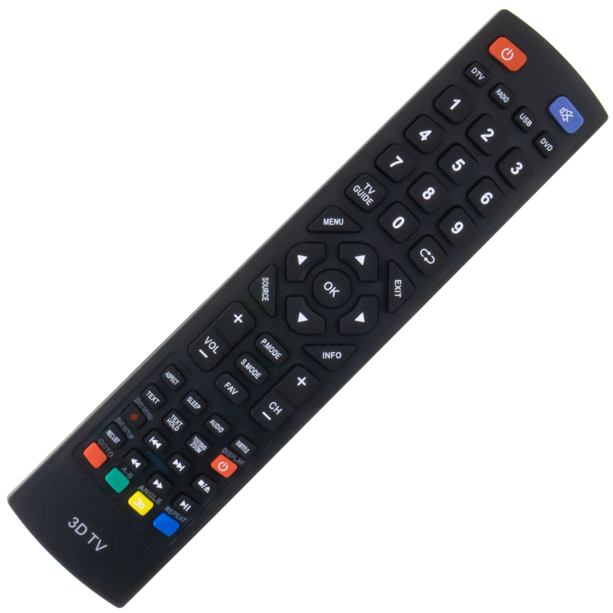 Replacement Remote Control for Blaupunkt LED LCD 3D TV TV