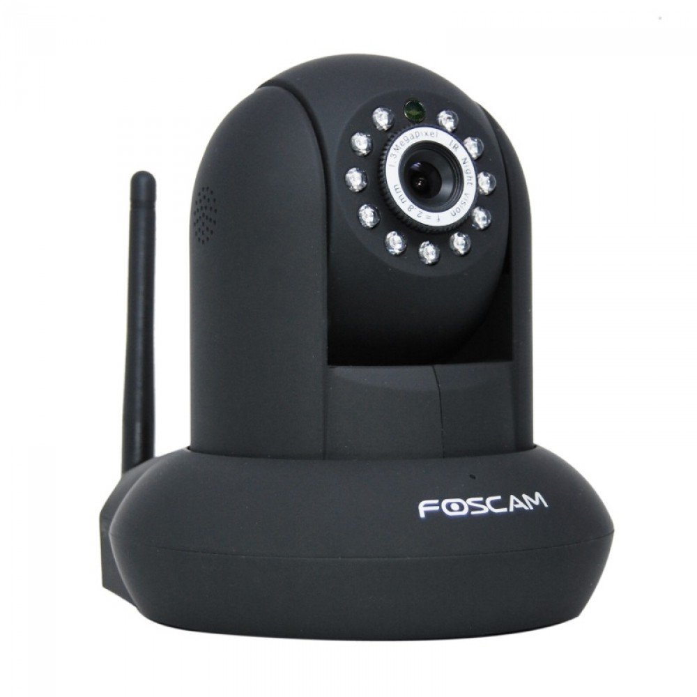 Foscam FI9831P HD 960P WiFi Security IP Camera with iOS/Android App, Pan, Tilt, Zoom, Two-Way Audio, Night Vision up to 26ft, and More (Black)