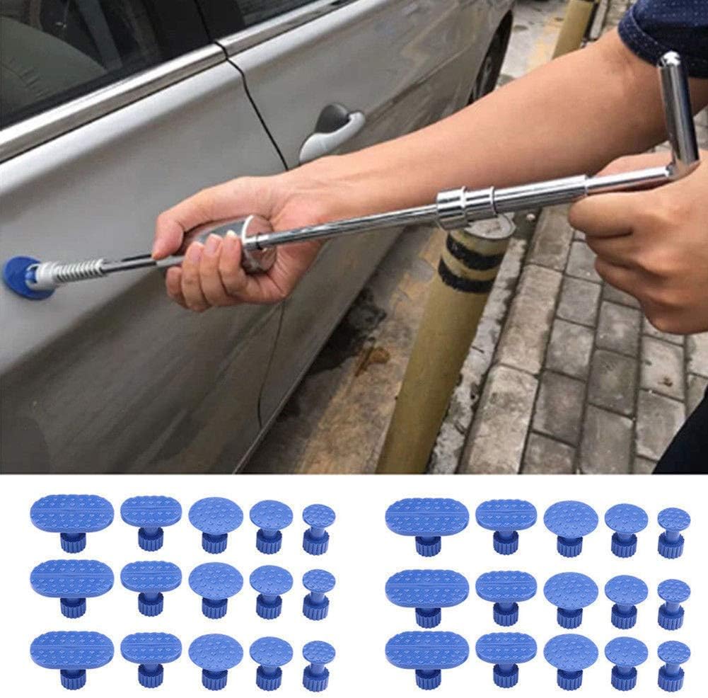 CoURTerzsl Repair Tool 30Pcs Paintless Car Body Dent Puller Removal Glue Pulling Tabs Repair Tools