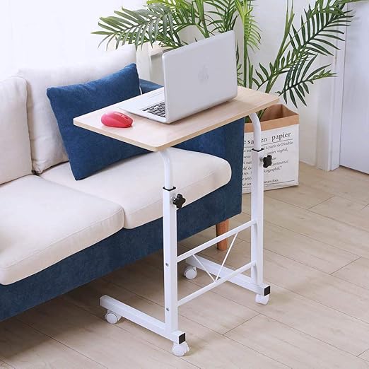 Amazon Com Sofa Side Table Rolling End Table C Shaped Couch Table