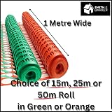 Smith & Barker Barrier Fencing Mesh Roll 130gsm 1m High 25m 50m Netting Pins view 6