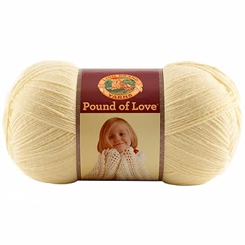 Resultado de imagen de Lion Brand Yarn 550-157 Pound of Love Yarn, Pastel Yellow