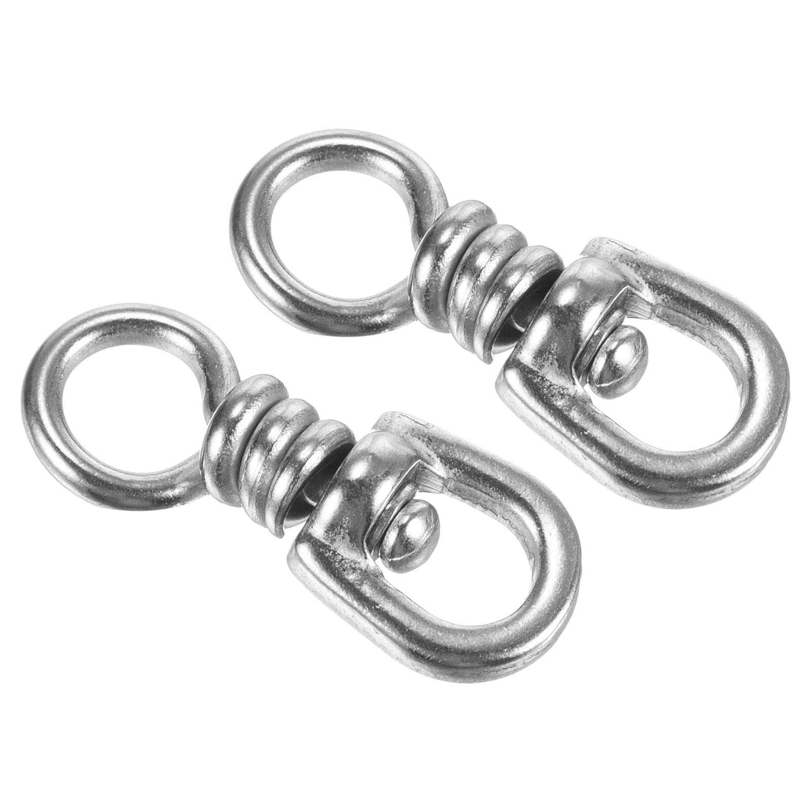 PATIKIL Fishing Swivel, 5 Pack 165lb Stainless Steel Hook Lure Connector for Saltwater Fishing, Silver
