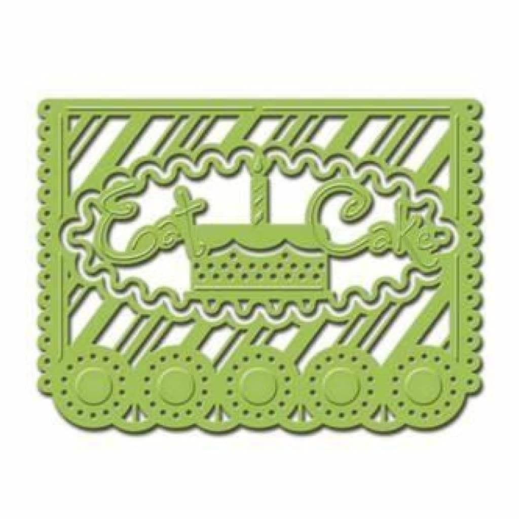 Spellbinders "Eat Cake" Dies, Set of 4, Brown