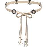 Buywis Women Knotted Waist Belt Bohemian Style Tassel Belts for Dresses | Vintage PU Leather Belts, Rope Belt, Tie Belts for Women, Fit Waist 27.6