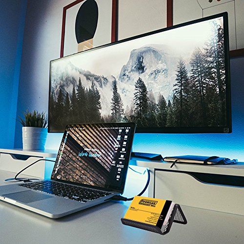 FOGAWA 6 Pcs Metal Mesh Business Card Holder Stand Black Office Desk Business Card Holder Display Cool Office Collection Organizer for Name Card